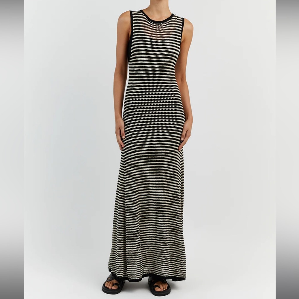 NWT DISSH Nate Black Sleeveless Maxi Dress